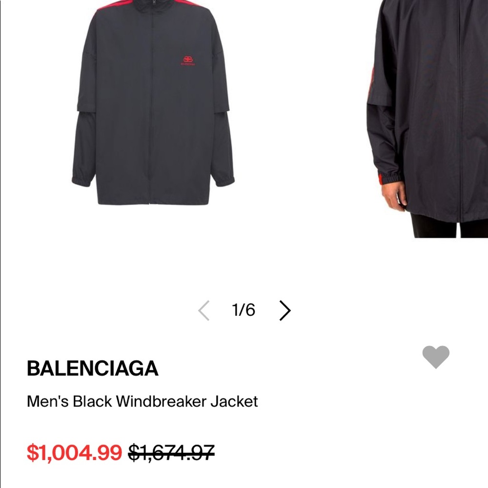 Balenciaga windbreaker jacket 99%new